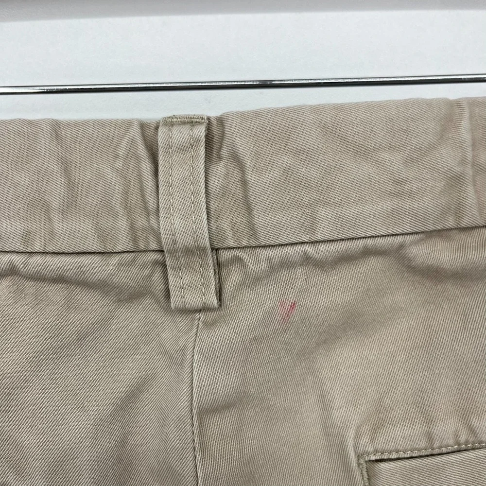 Banana Republic Chino‎ Pants Men's Size 32x34 Beige Gavin Flat Front Cotton